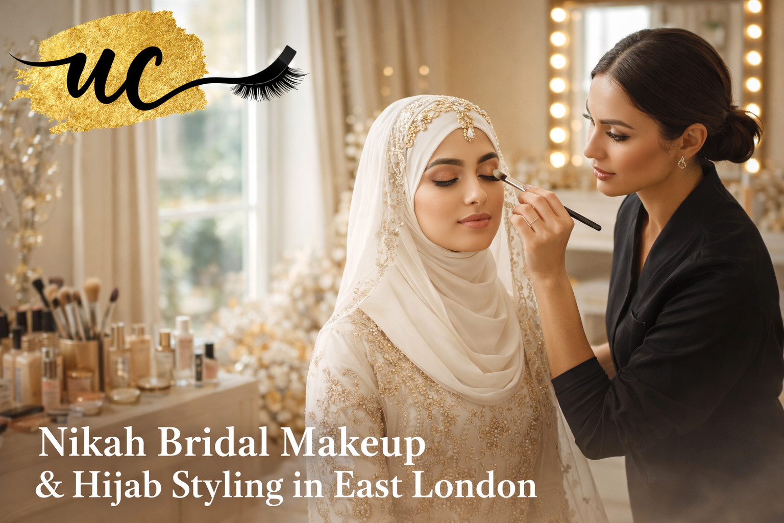 muslim bridal makeover in East London