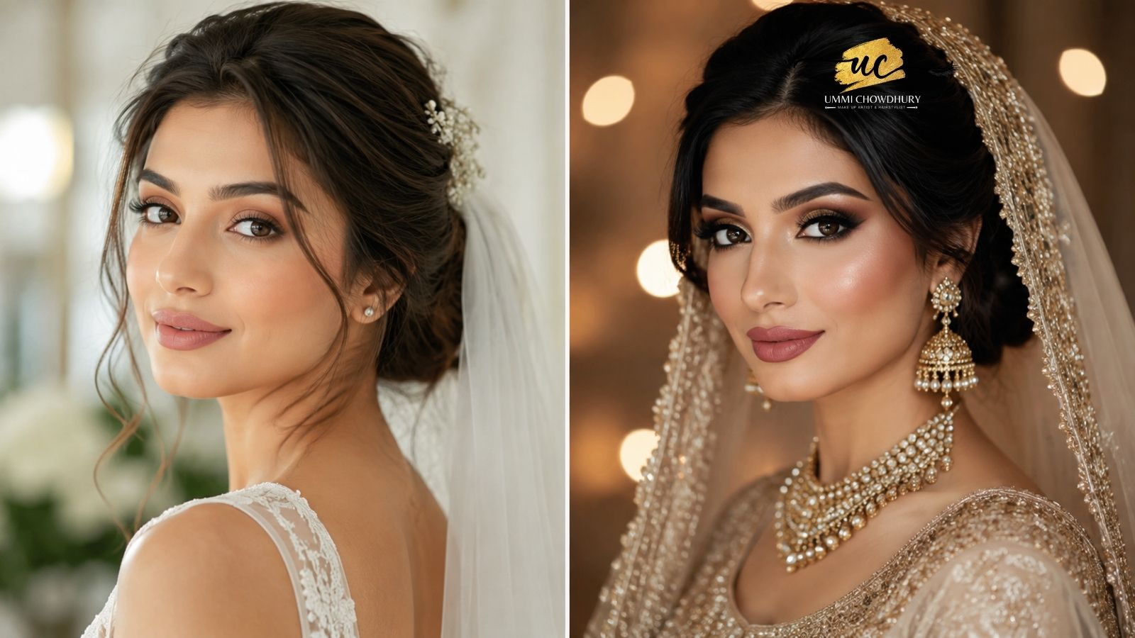 Natural Bridal Makeup vs Glam Makeup